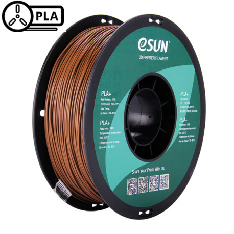 eSUN Filament 3D PLA+ Brown 1.75mm 1kg