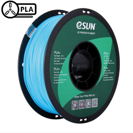 eSUN Filament 3D PLA+ Light Blue 1.75mm 1kg