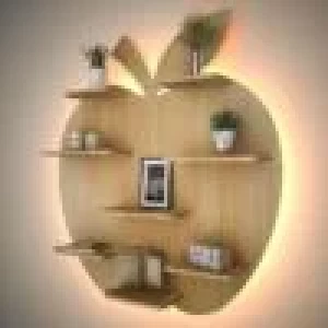 Étagère murale en forme de pomme