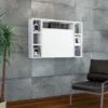 Bureau mural suspendu modern en blanc