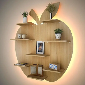 Étagère murale en forme de pomme