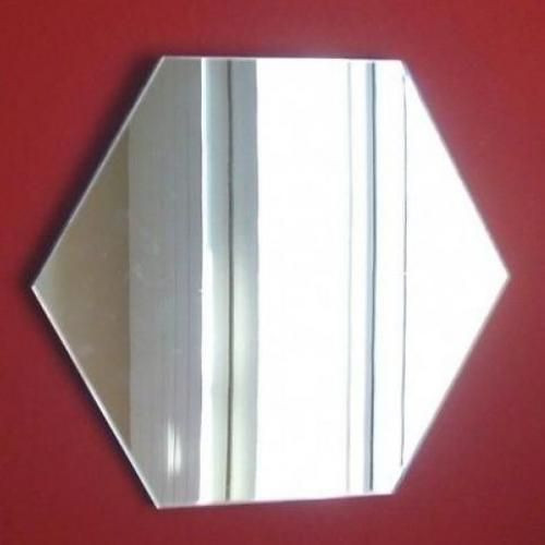 miroir Lina hexagonal 3 pièce de décoration