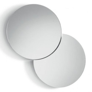 miroir lina décoratif 2 Cercles argenté