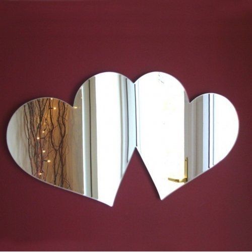 MIROIR ABDO  DE 2 COEURS INSEPARABLES