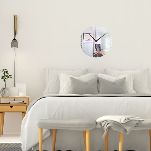 acrylique mur horloge mode moderne horloge à quartz miroir mur