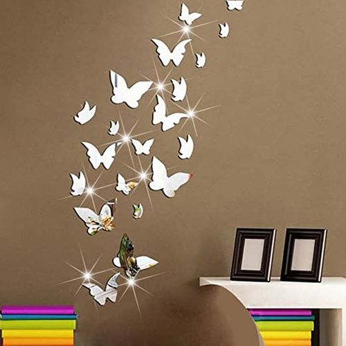 MIROIR ABDO PAPILLON Argenté (20 pièces) Nv modèle