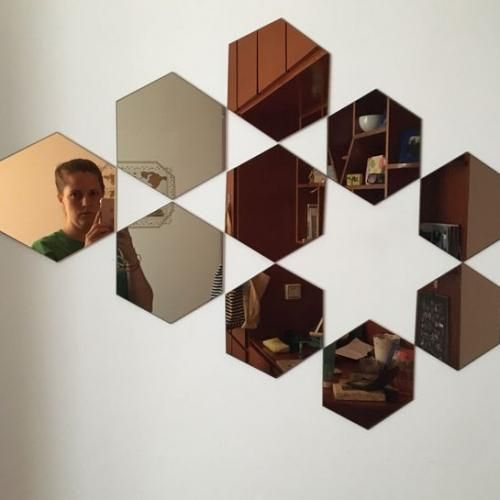 MIROIR Abdo HEXAGON (10PCS) 22/18 cm