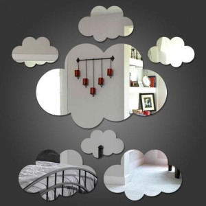 ABDO- 7 Miroir nuage - décoration chambre d’enfant M3