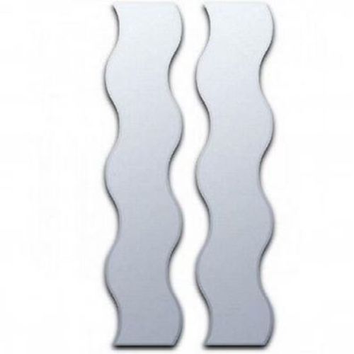 ❤ Paire de Miroirs Ondulés en Forme de Miroirs Acryliques 2Pcs ❤