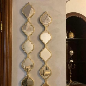 2MIROIR doré DÉCORATION  pour salon marocain