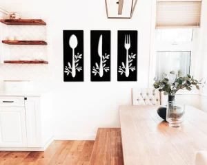 لوحة جدارية للمطبخ من الخشب