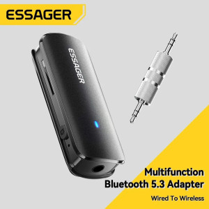 Adaptateur Bluetooth Multifonctionnel avec Support de Carte Mmoire et Sortie Audio