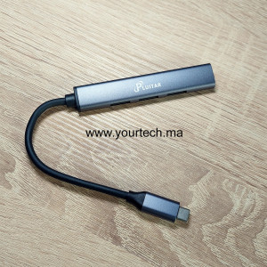 Plustar HUB-101/ Hub USB 4-en-1 Premium