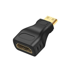 Mini adaptateur compatible HDMI mle vers HDMI femelle
