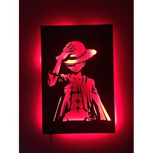 Décoration Led Anime Luffy Led Sign, Manga Character,Game Room Decor