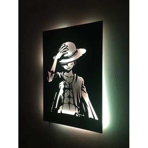 Décoration Led Anime Luffy Led Sign, Manga Character,Game Room Decor