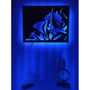 naruto illuminé Art mural RGB Led Anime Wall décoration