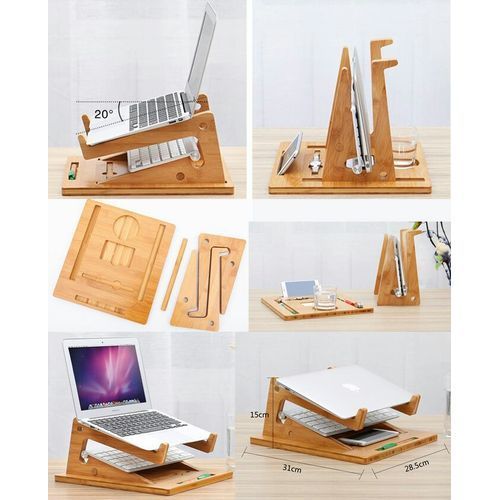 3/1 Support de pc portable pliable  avec base pour tablette ordinateur portable Macbook Air ou Pro