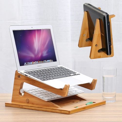 3/1 Support de pc portable pliable  avec base pour tablette ordinateur portable Macbook Air ou Pro