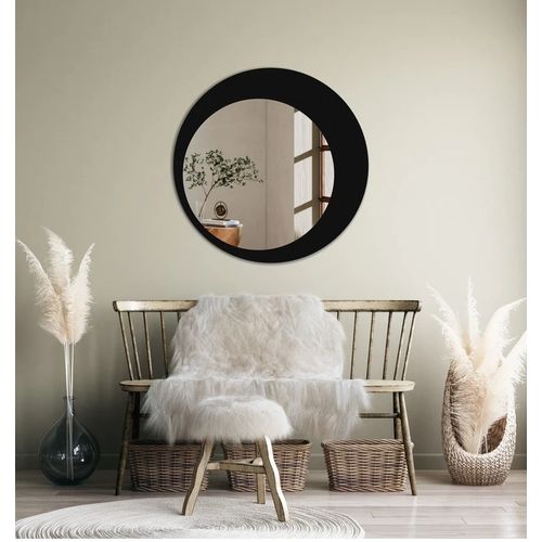 Croissant de lune Miroir asymétrique Décoration d'intérieur unique,(60-60cm)