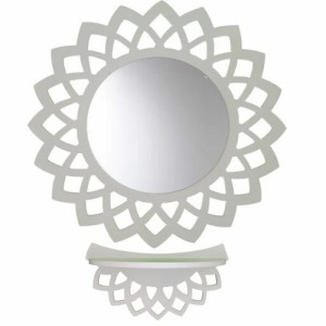 Miroir rond,design moderne 60 cm-blanc