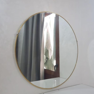 Miroir mural avec cadre doré 60cm-60