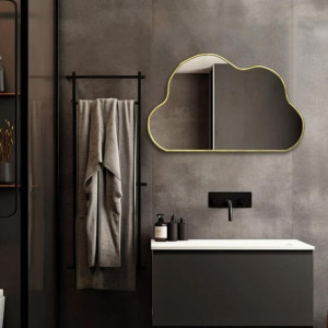 Miroir nuage ondulé style moderne