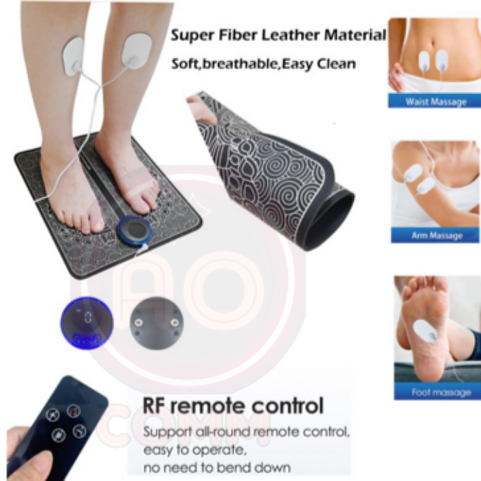 Tapie de massage électrique EMS, simulateure musculaire des pieds
