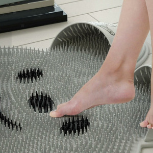 Lave-pieds ventouses Silicone dos frotter les pieds pour Massage douche