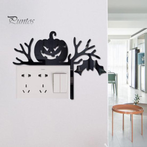 deco mural en acrylique pour porte d'Halloween, décoration d'angle de porte, pour interrupteur mural de portepack 3 pcs