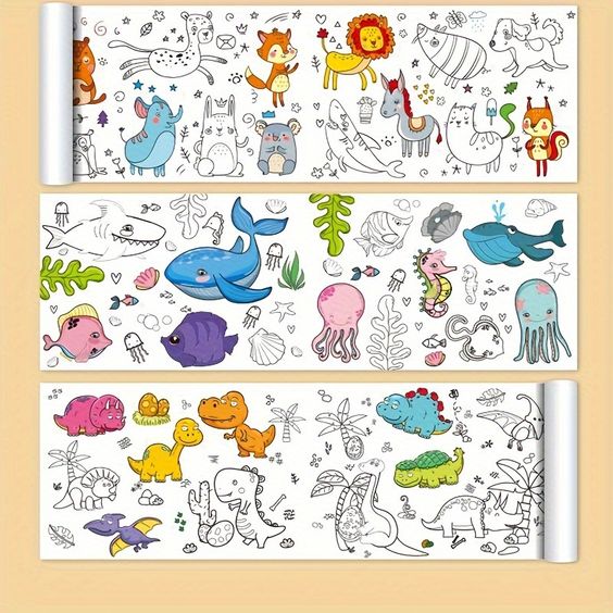 rouleau coloriage pour enfant