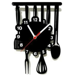 Montre cuisine decoration murale 35cm